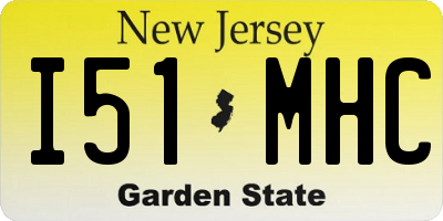 NJ license plate I51MHC