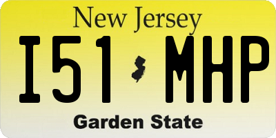 NJ license plate I51MHP