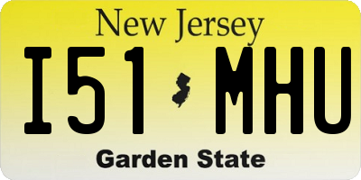NJ license plate I51MHU