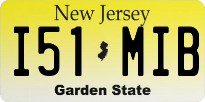 NJ license plate I51MIB