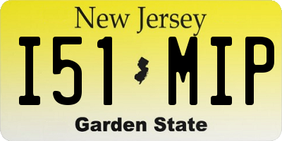 NJ license plate I51MIP