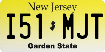 NJ license plate I51MJT