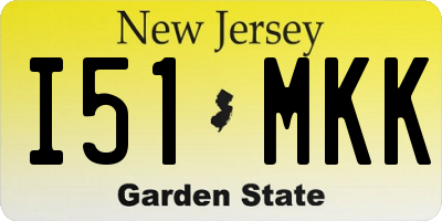 NJ license plate I51MKK