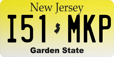 NJ license plate I51MKP