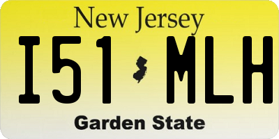 NJ license plate I51MLH