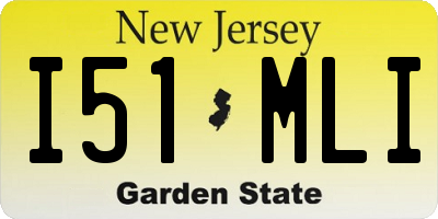 NJ license plate I51MLI
