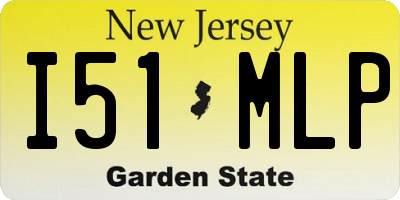 NJ license plate I51MLP