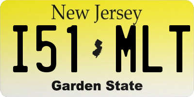 NJ license plate I51MLT