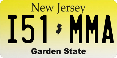 NJ license plate I51MMA