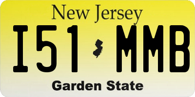 NJ license plate I51MMB