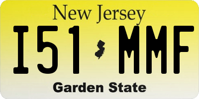 NJ license plate I51MMF