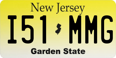 NJ license plate I51MMG