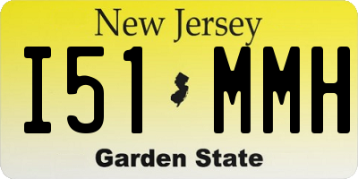 NJ license plate I51MMH