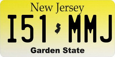 NJ license plate I51MMJ
