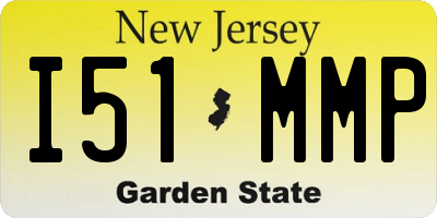 NJ license plate I51MMP