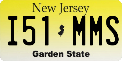 NJ license plate I51MMS