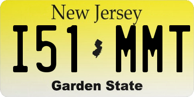 NJ license plate I51MMT