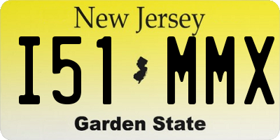 NJ license plate I51MMX