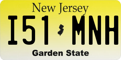 NJ license plate I51MNH