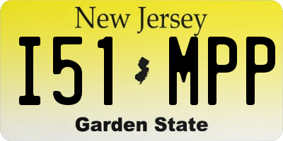 NJ license plate I51MPP