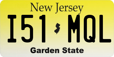 NJ license plate I51MQL