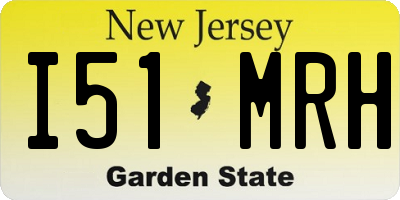 NJ license plate I51MRH