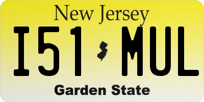 NJ license plate I51MUL