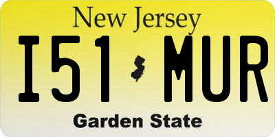NJ license plate I51MUR