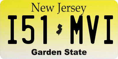 NJ license plate I51MVI