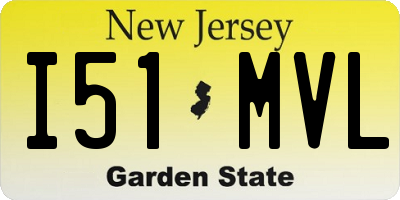 NJ license plate I51MVL