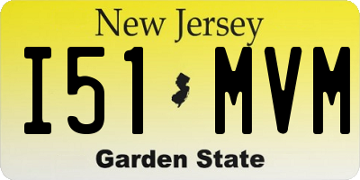 NJ license plate I51MVM