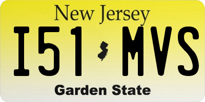 NJ license plate I51MVS