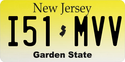 NJ license plate I51MVV