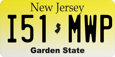 NJ license plate I51MWP