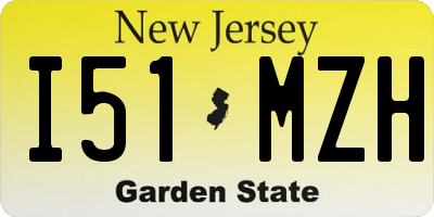 NJ license plate I51MZH