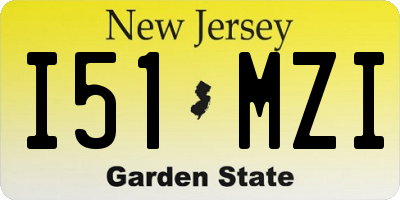 NJ license plate I51MZI