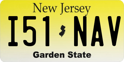 NJ license plate I51NAV