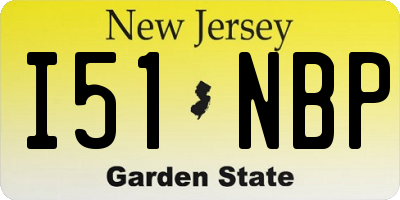 NJ license plate I51NBP