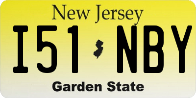 NJ license plate I51NBY