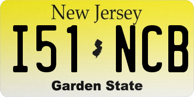 NJ license plate I51NCB