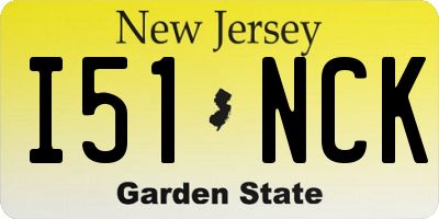 NJ license plate I51NCK