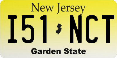 NJ license plate I51NCT