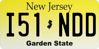 NJ license plate I51NDD