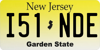 NJ license plate I51NDE