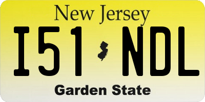 NJ license plate I51NDL