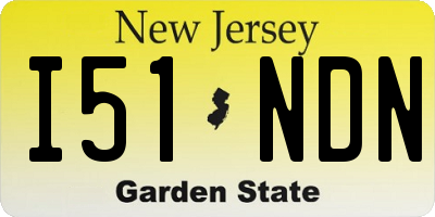 NJ license plate I51NDN