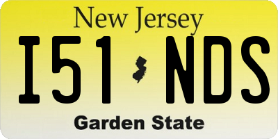 NJ license plate I51NDS