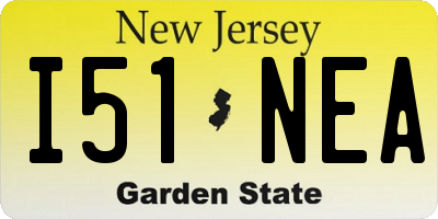 NJ license plate I51NEA
