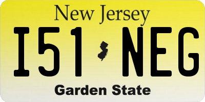 NJ license plate I51NEG