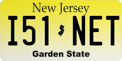 NJ license plate I51NET